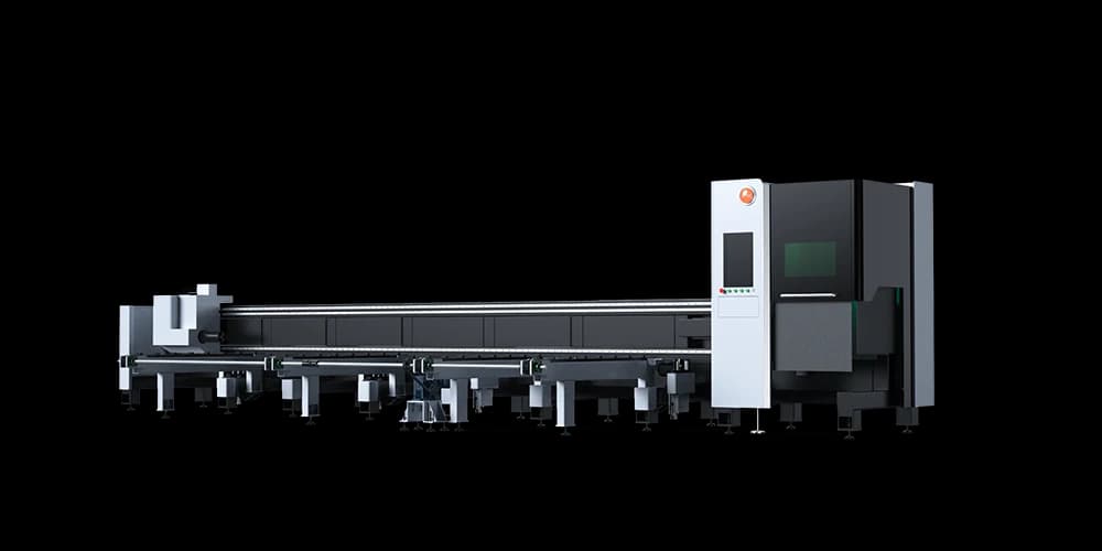 XT Laser fiber lézer csővágó gép hosszú betöltő állványsorral — Φ10–360 mm, 6,5–12,5 m csőhossz